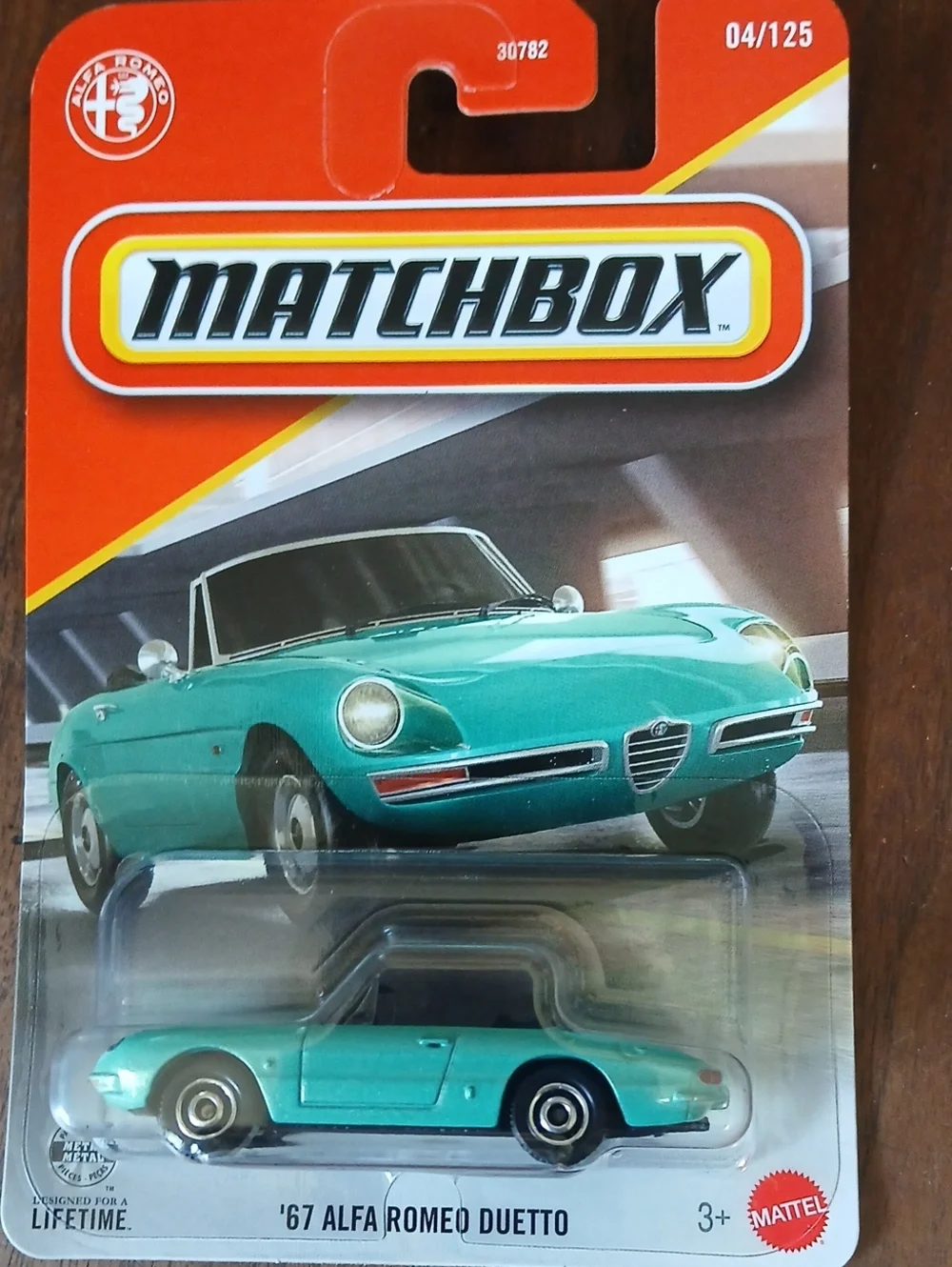 Matchbox '67 Alfa Romeo Duetto Toy Car - Teal